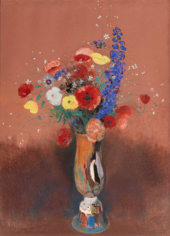 Museoteca Bouquet De Fleurs Des Champs Dans Un Vase à Long