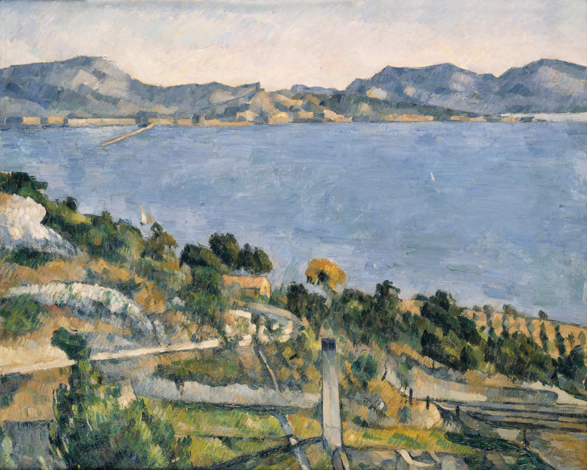 Museoteca - El golfo de Marsella visto desde L' Estaque, Cézanne, Paul