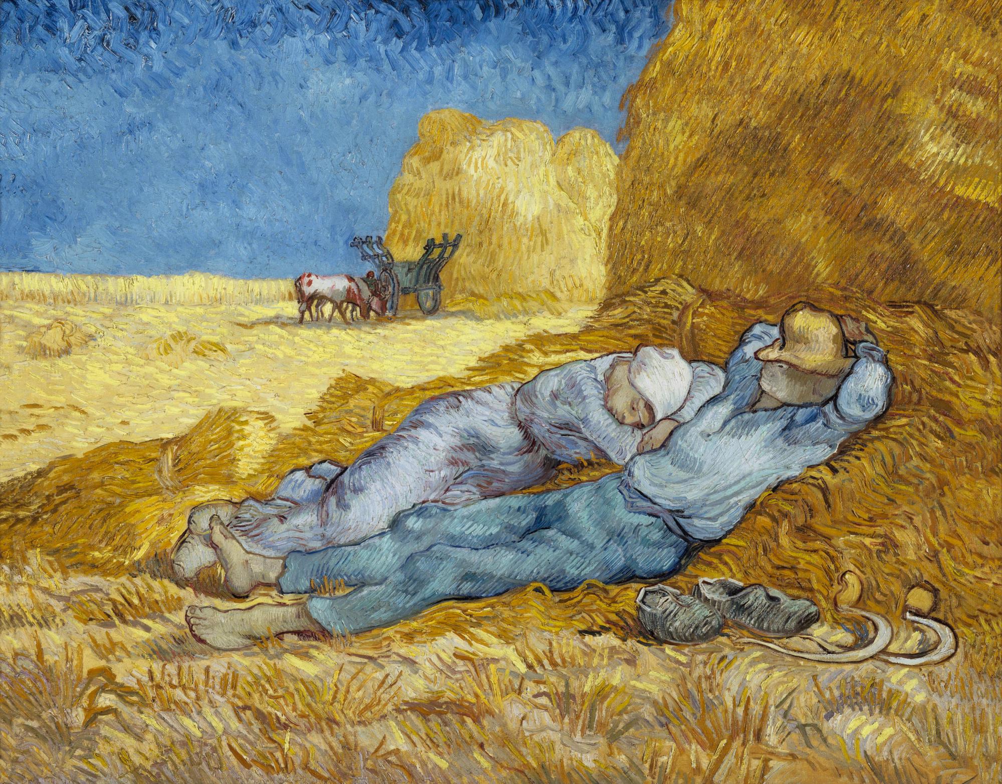 pasos pase a ver temblor Museoteca - La siesta (según Millet), Van Gogh, Vincent