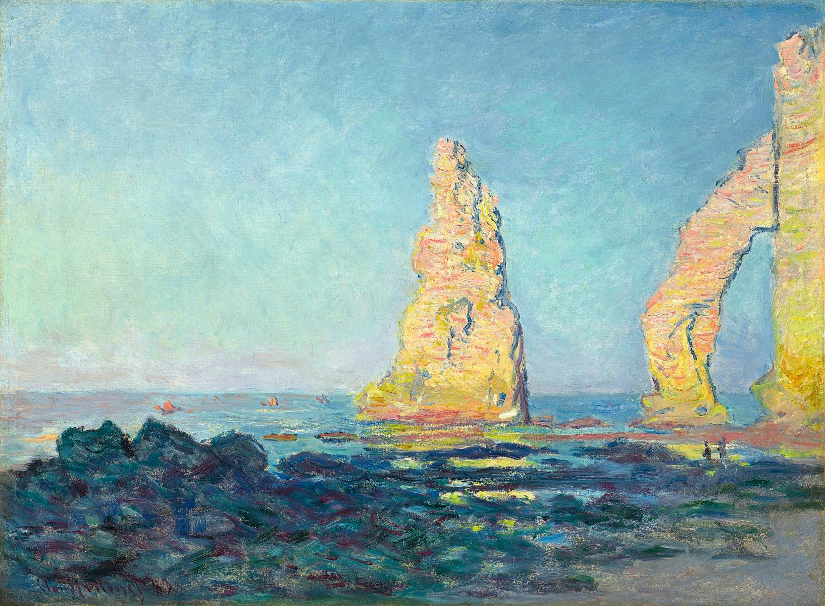 Resultado de imagen de la aguja de etretat monet